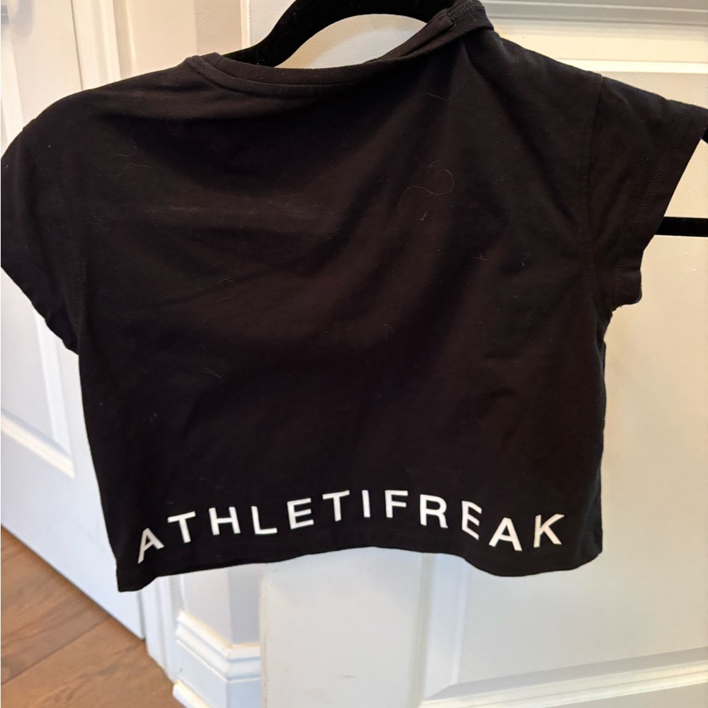 Black Crop Tee for Women